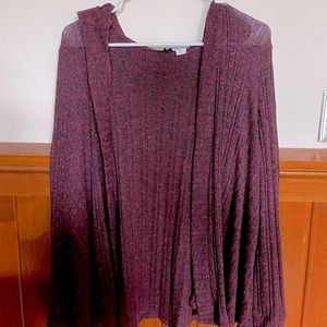 BDG burgundy cardigan